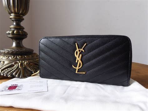 ysl long zip wallet|YSL monogram wallet price.